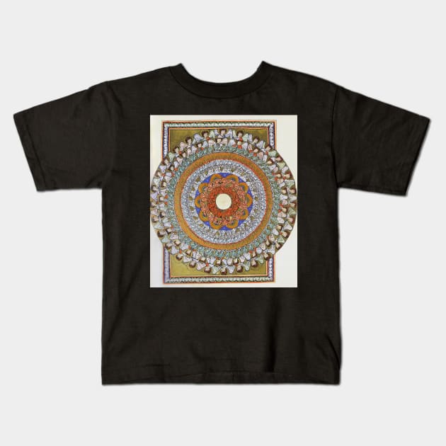 Saint Hildegard von Bingen's Vision - Scivias - Choirs of Angels Kids T-Shirt by softbluehum